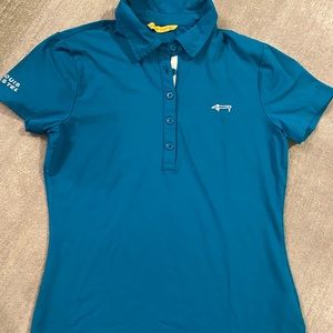 louis Castel | Tops | Louis Castel Blue Polo Golf Shirt | Poshmark